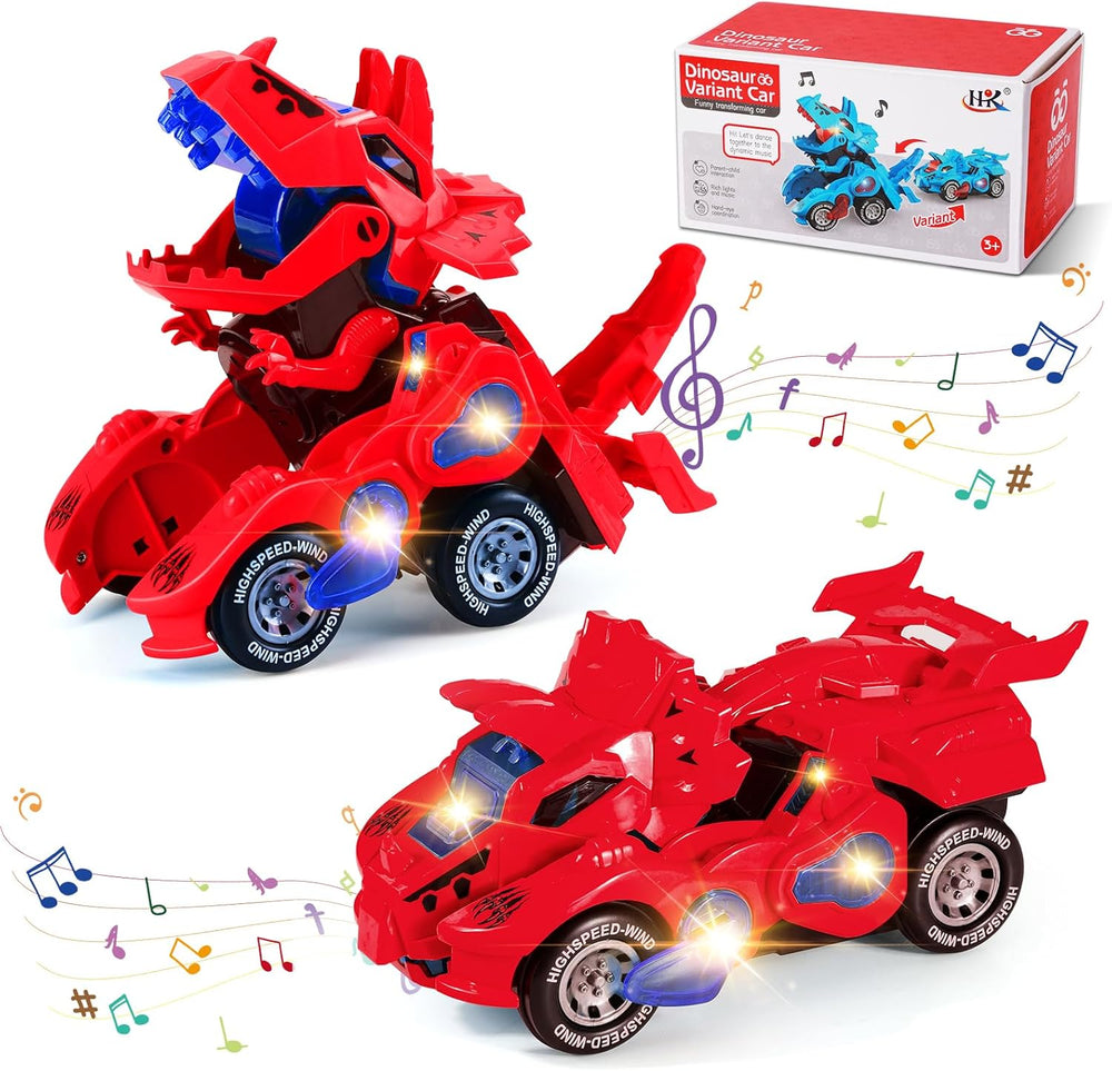 Electric Dinosaur Deformation Variant Car With Lights