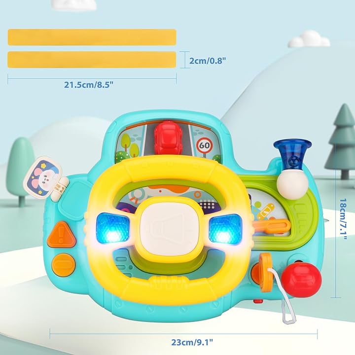 Huanger Musical Steering Wheel With Light & Music