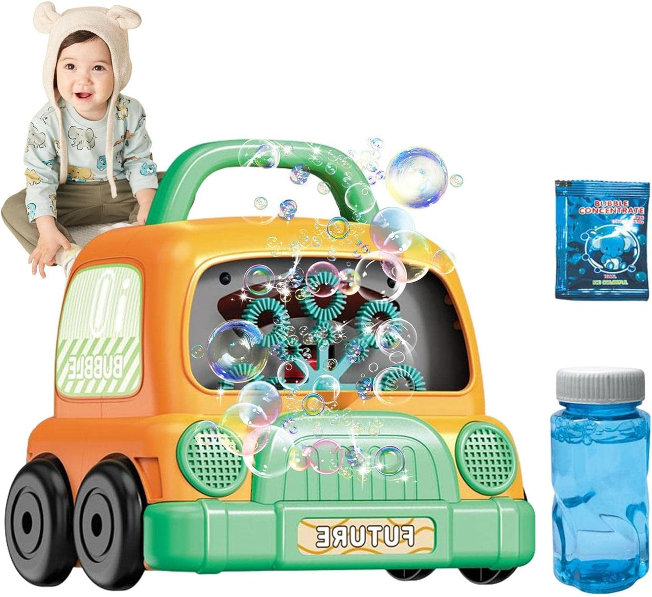 Electric Mini Bubble Car With Lamplight & Music