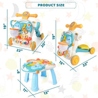 4in1 Multi-functional Baby Musical Walker - Green
