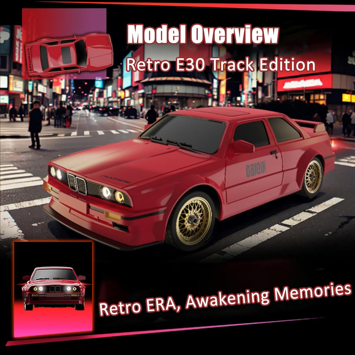 2.4G RC 30Km/h 4WD BMW E30 Drifting Car