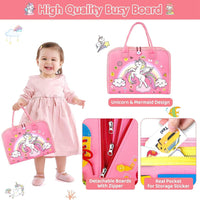 Montessori Unicorn 8 Pages Multi-functional Activity Busy Book