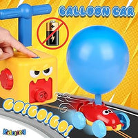 Mini Air Powered Cartoon Balloon Car Toy
