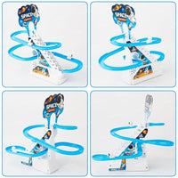 Electric Astronaut Slide Racing Track Set With Lights & Music