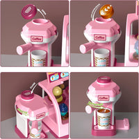 28Pcs Pretend Play Ice-Cream Shop With Coffee Maker