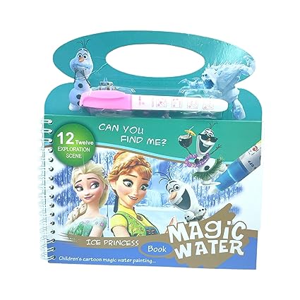 Magic Water Paint Book With Pen - Assortment