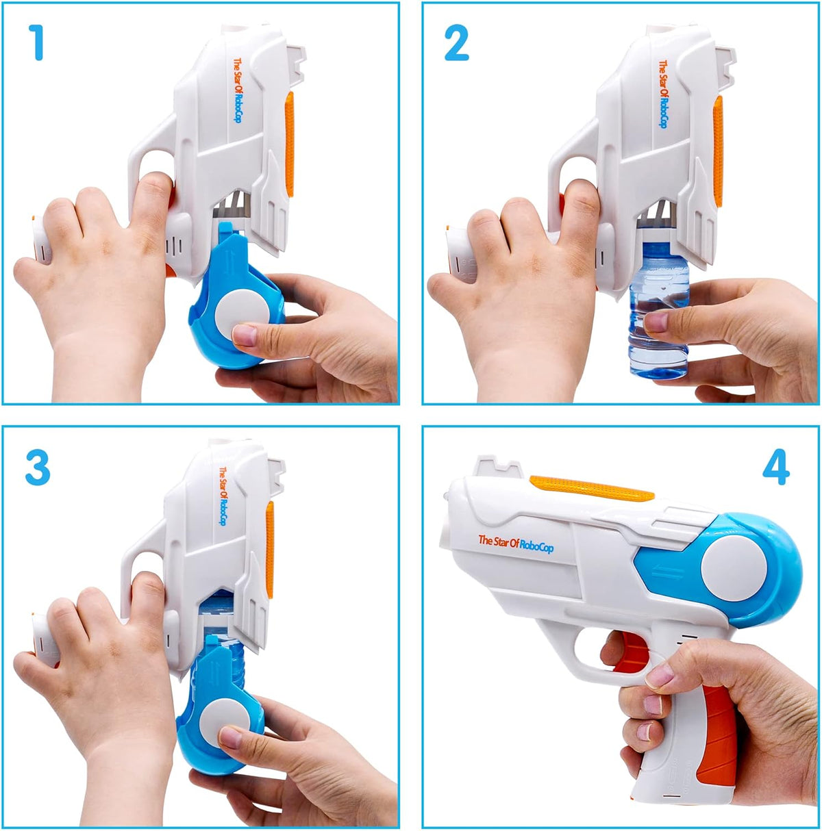 Battery Operated Cool Bubble Gun With Light & Sound