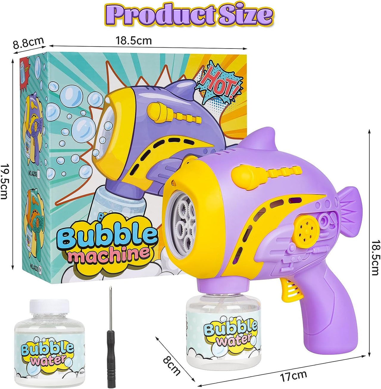 Bubble Machine Gun With Light & Music