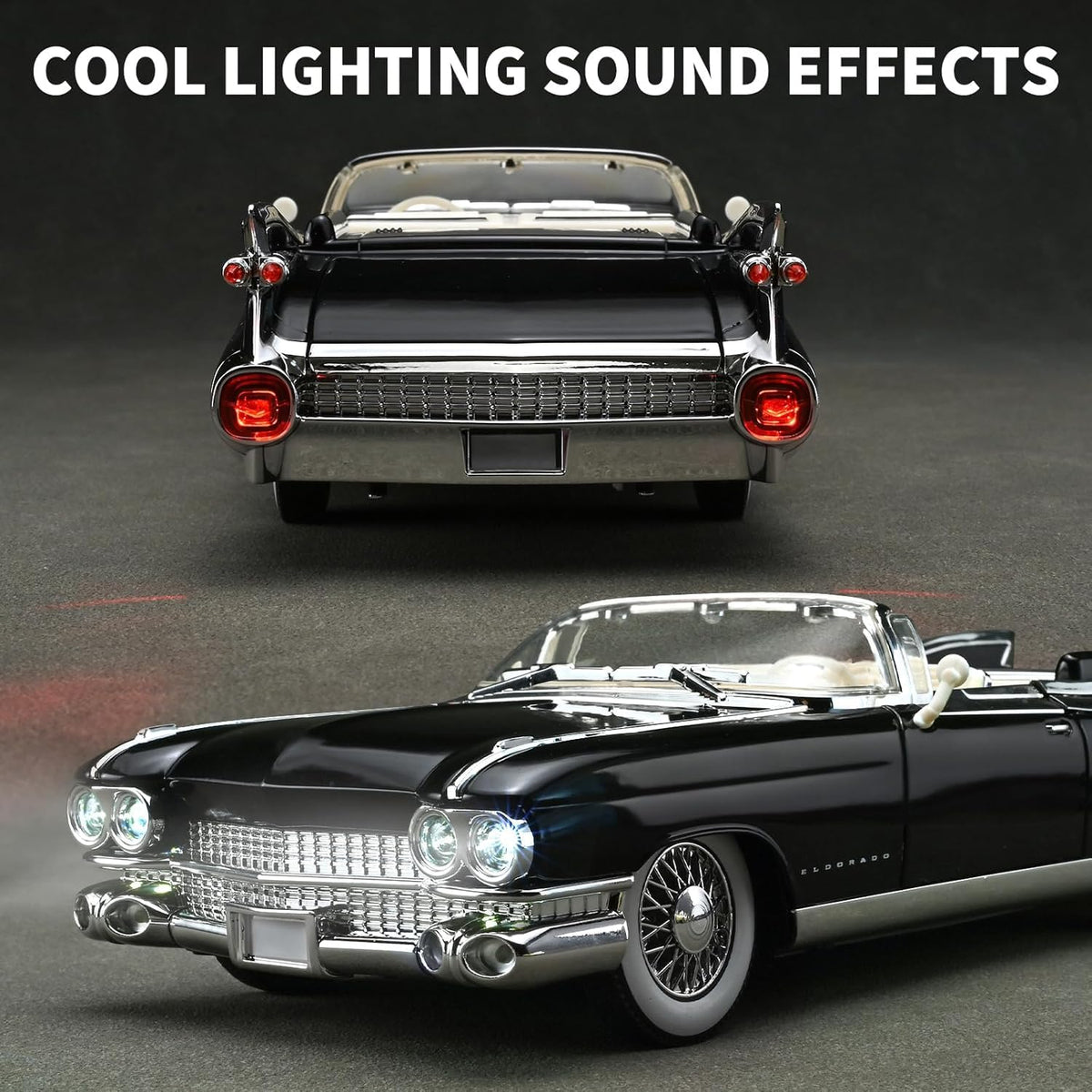 1:24 Diecast Cadillac Eldorado Model Car With Smoke
