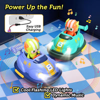 2.4G RC 2Pcs Football Match Bumper Cars