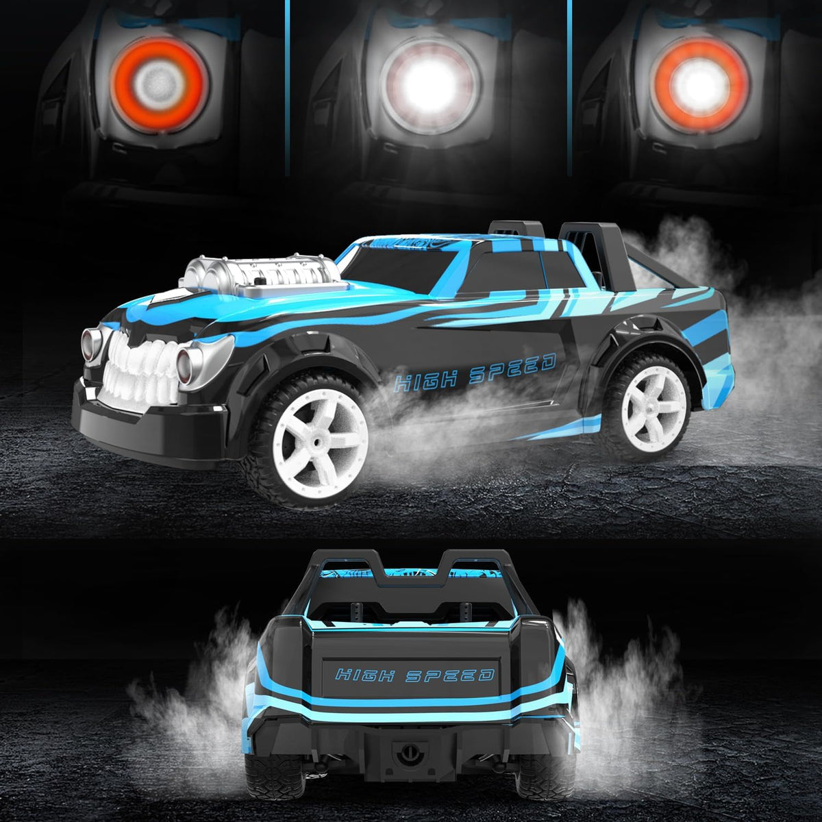 ABS 1:14 RC Ghost Skeleton Drift Car