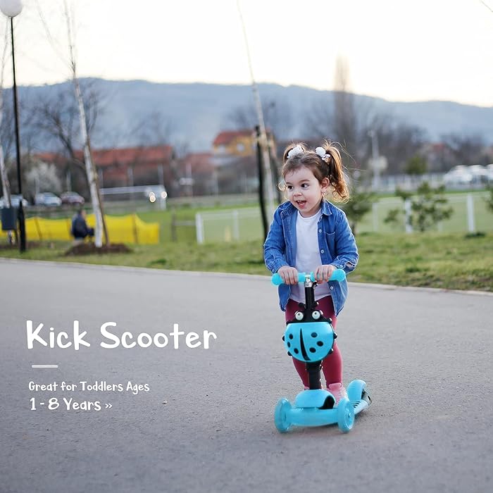Adjustable Height Balance Scooter - Blue