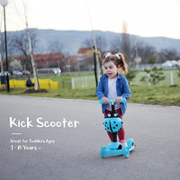 Adjustable Height Balance Scooter - Blue
