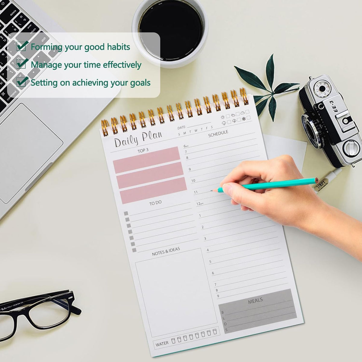 8* Inches 50 Pages Premium Daily Plan Diary