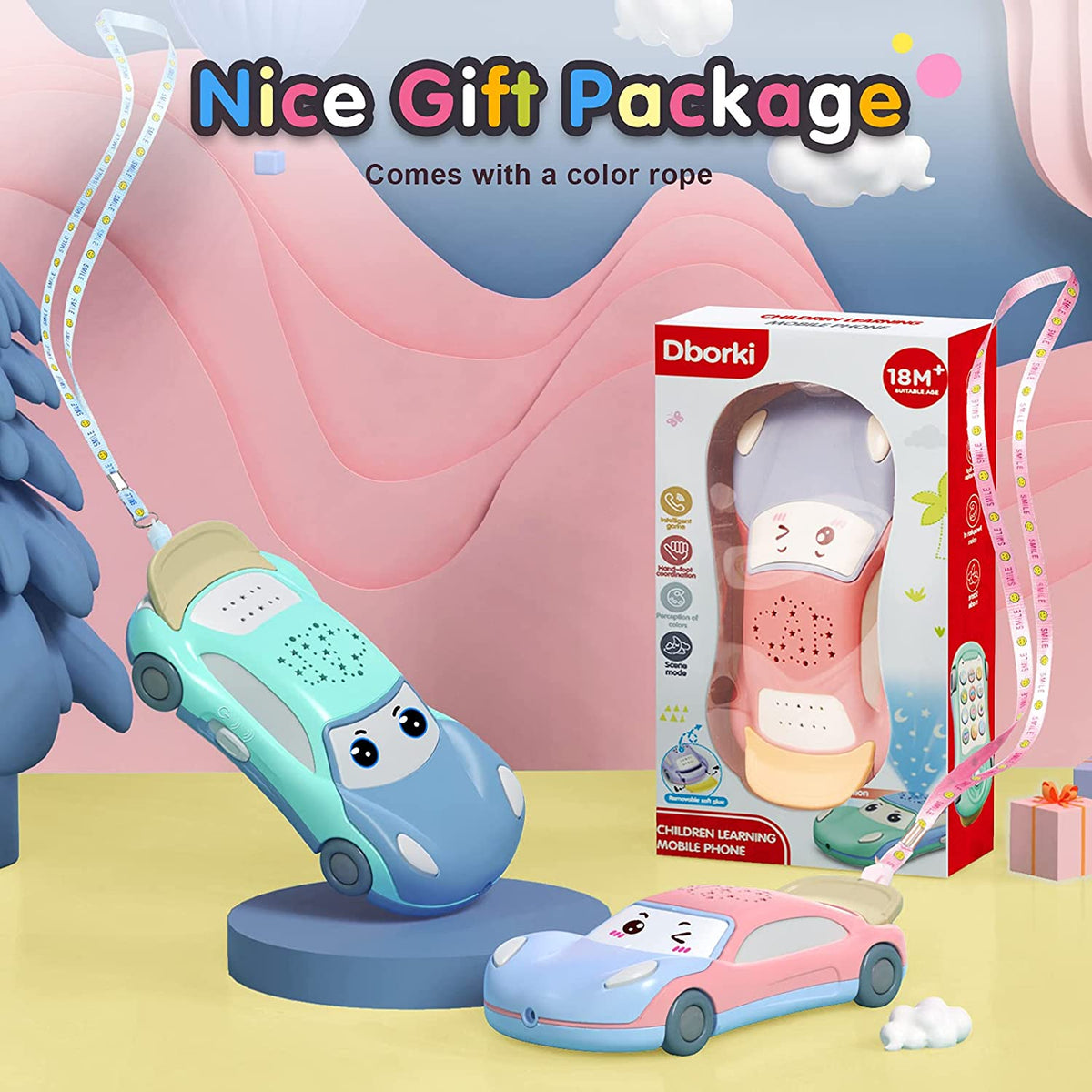 Baby Toy Car Phone with Star Projector