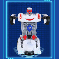 Electronic Deformation Police Car With Light & Sound