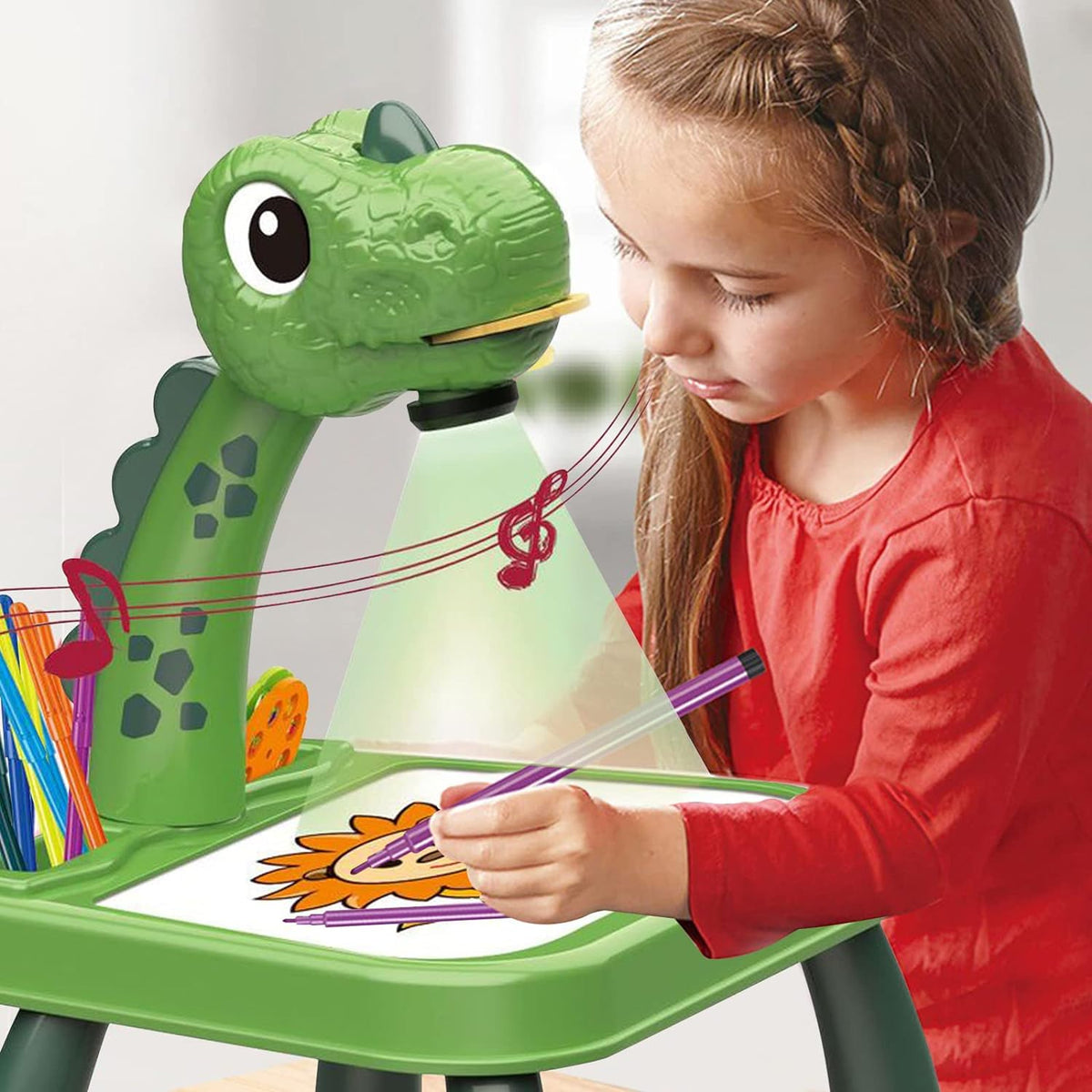 Mini Dinosaur  Projection Painting Table