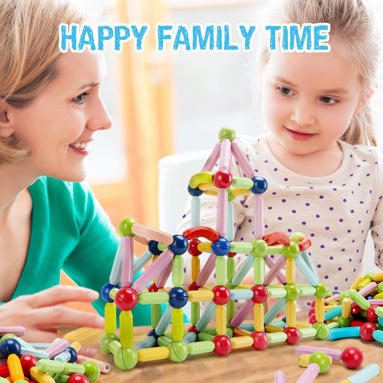 56 Pcs Magnetic Sticks Blocks