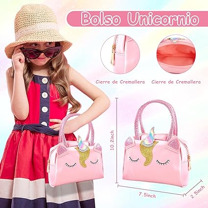 Realistic Unicorn Handbag Cosmetic Set