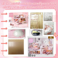 DIY Miniature Girlish Cute Home With LED Lights