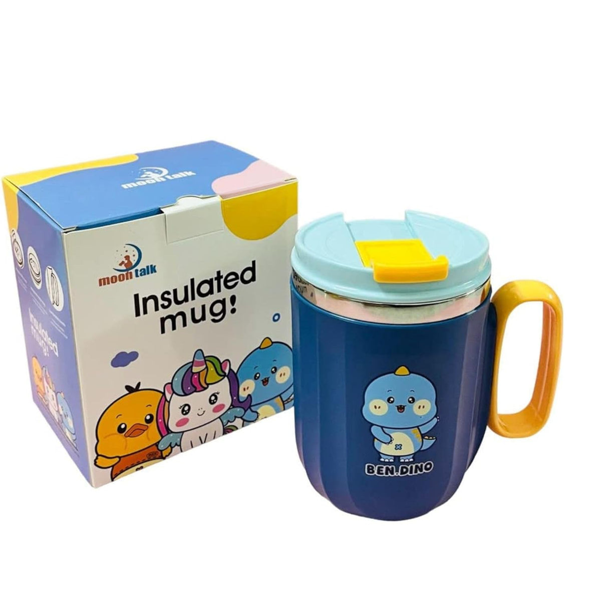 400ml Cartoon Design Stainless Steel Insulated Mug For Kids