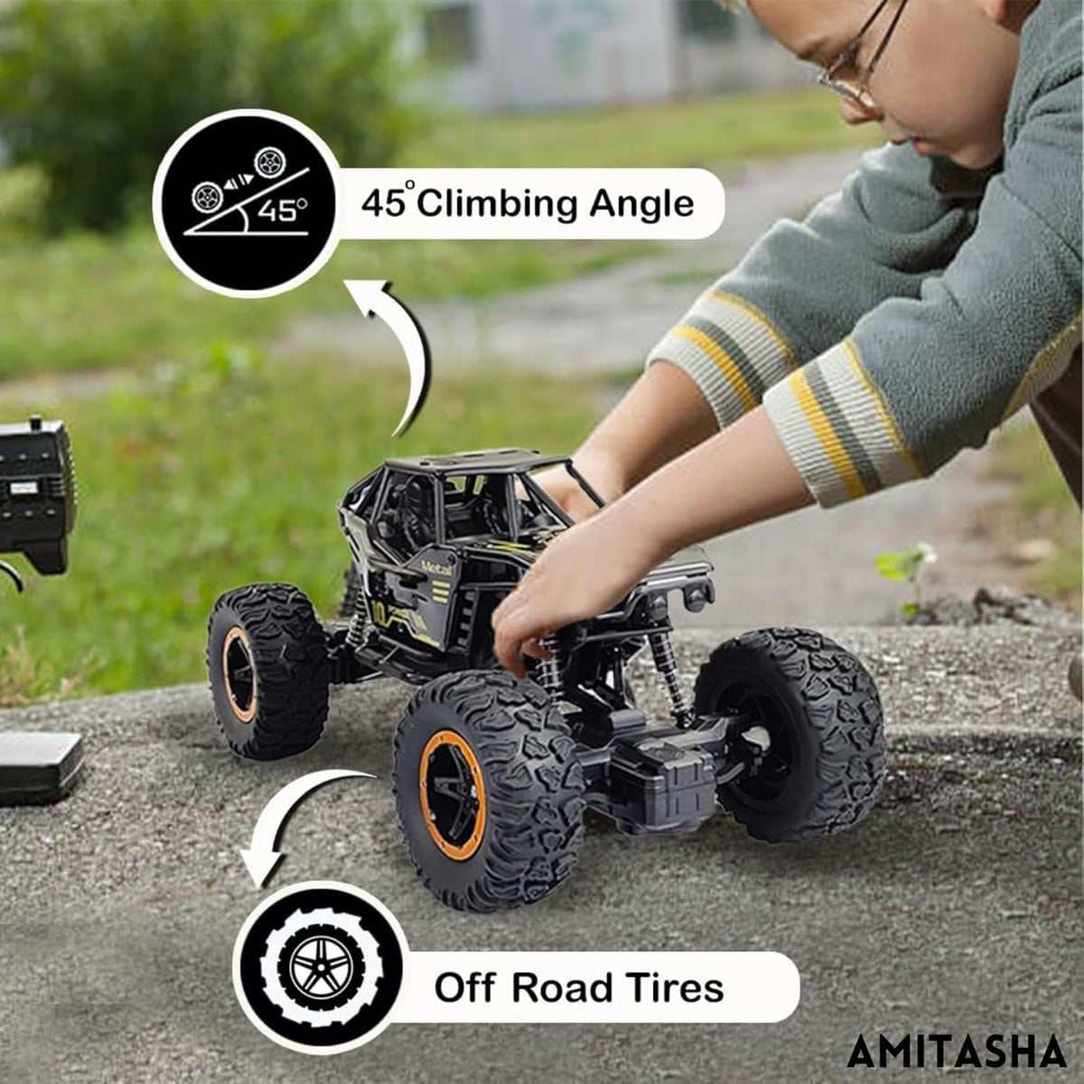 2.4GHz RC Alloy Moka Rock Crawler With Camera