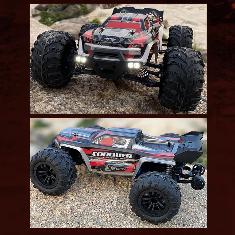 60km/h RC High Speed Off-Road Truck - Red