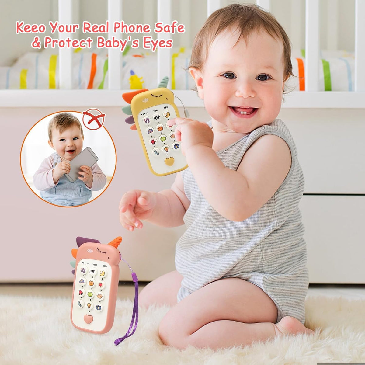 Baby's Early Educational Puzzle Mobile Phone