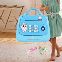 Girls Handbag Design Piggy Bank - Blue