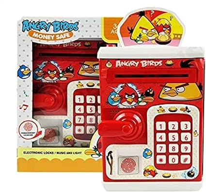 Angry Bird Fingerprint Piggy Bank With Light & Sound