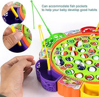 Electric 5 Players Musical Fishing Game With 45 Fish