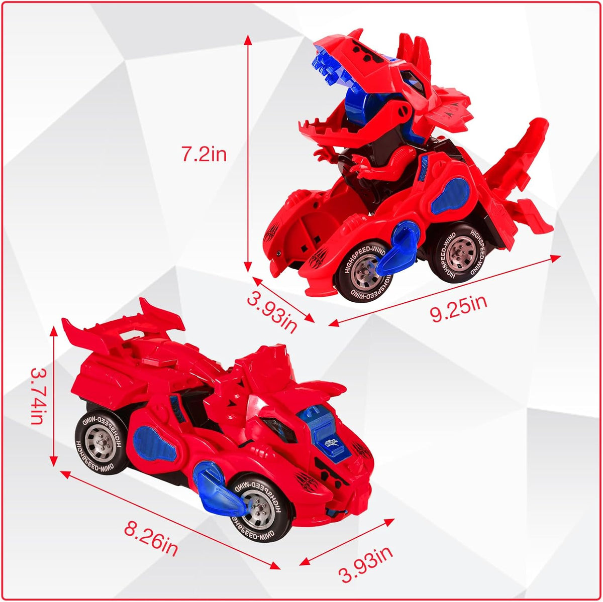 Electric Dinosaur Deformation Variant Car With Lights