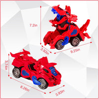 Electric Dinosaur Deformation Variant Car With Lights