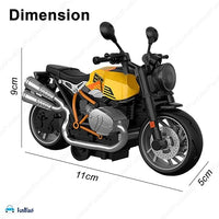 1:14 Diecast Mini Pullback Racing Model Bike