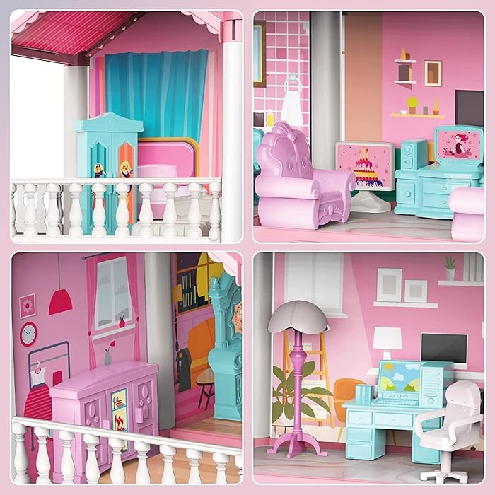 379Pcs L.O.L Villa Doll House Play Set
