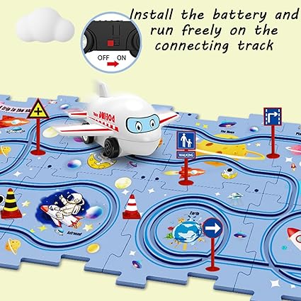 DIY Track Electronic Car Puzzle Set - Space Series