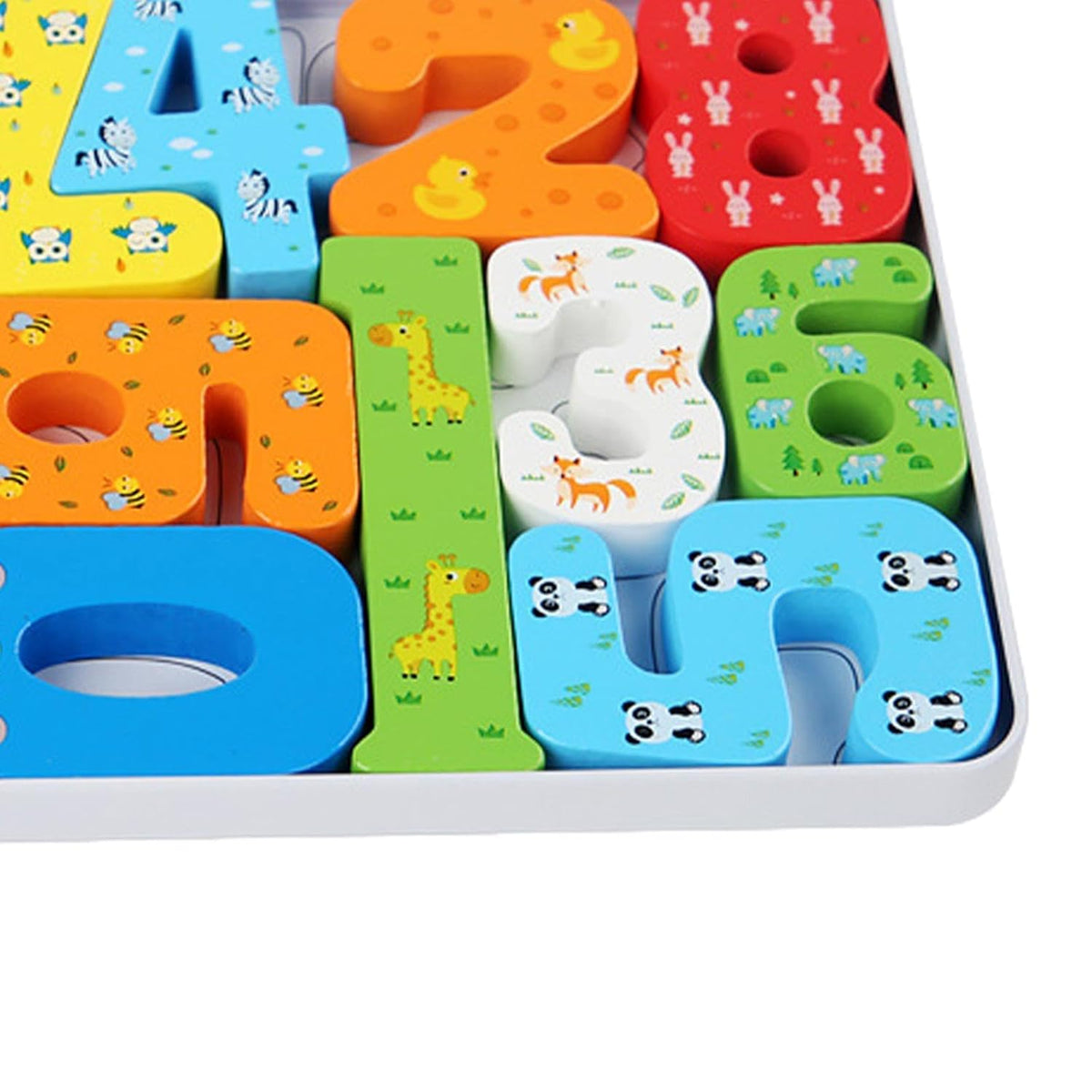 0-9 Colorful Solid Number Puzzle