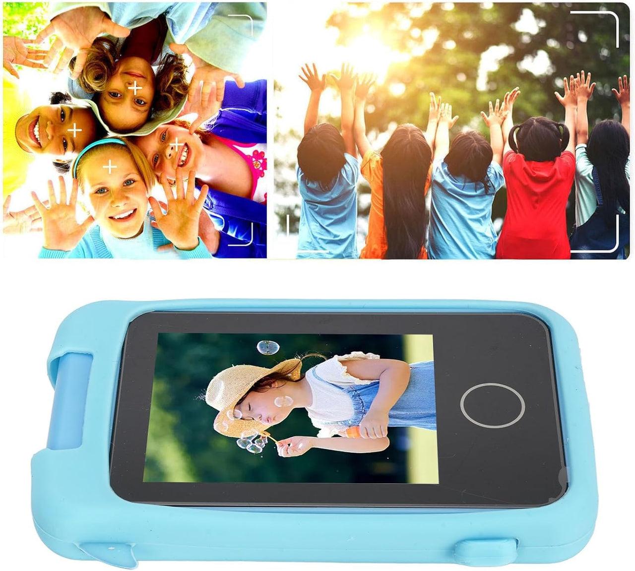 Kids Dolphin Rotatable Lens Digital Touch Phone