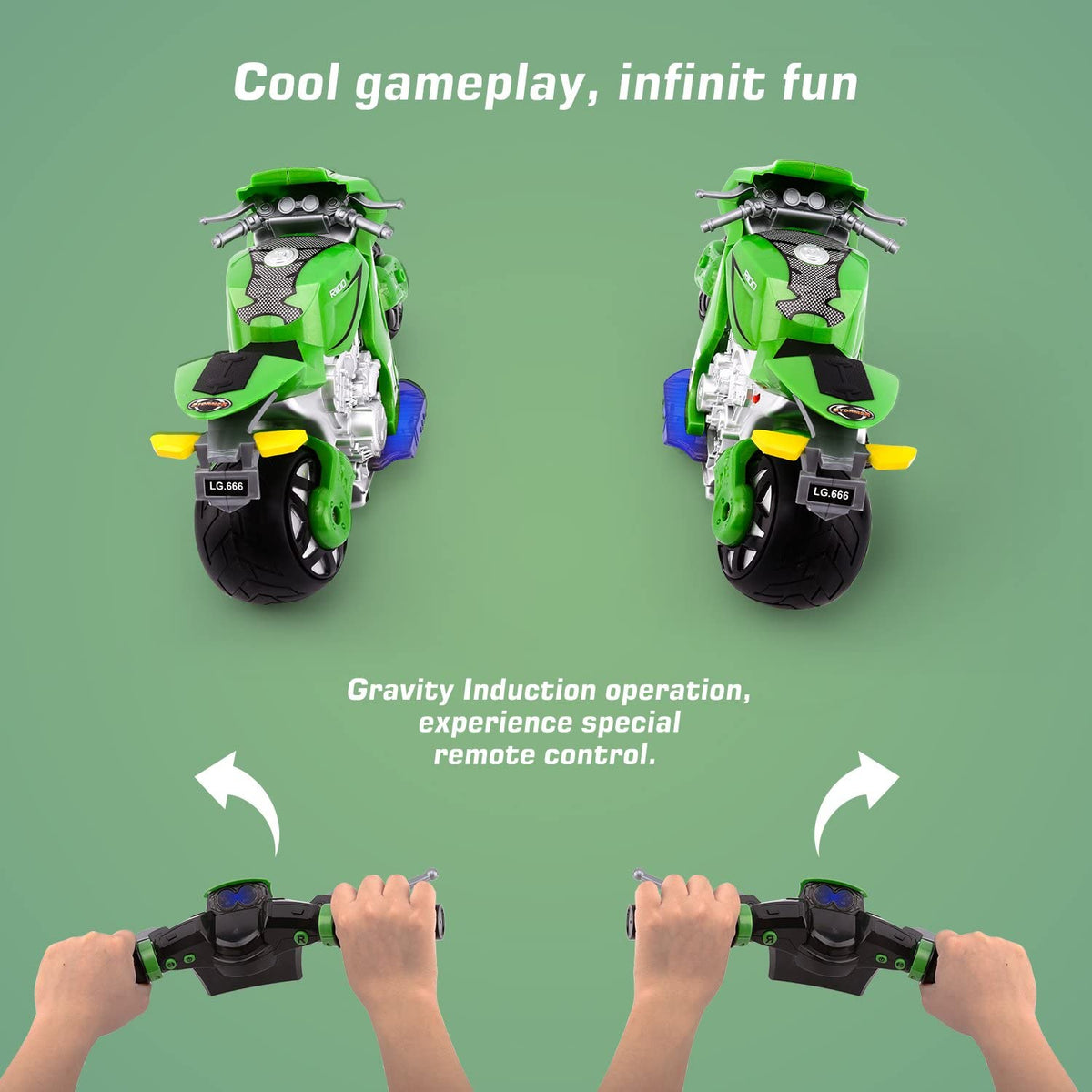 2.4G R/C 4D Motor Motion Sensing Bike