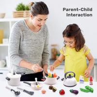 Kids Pretend Kitchen Cooking Toys Set