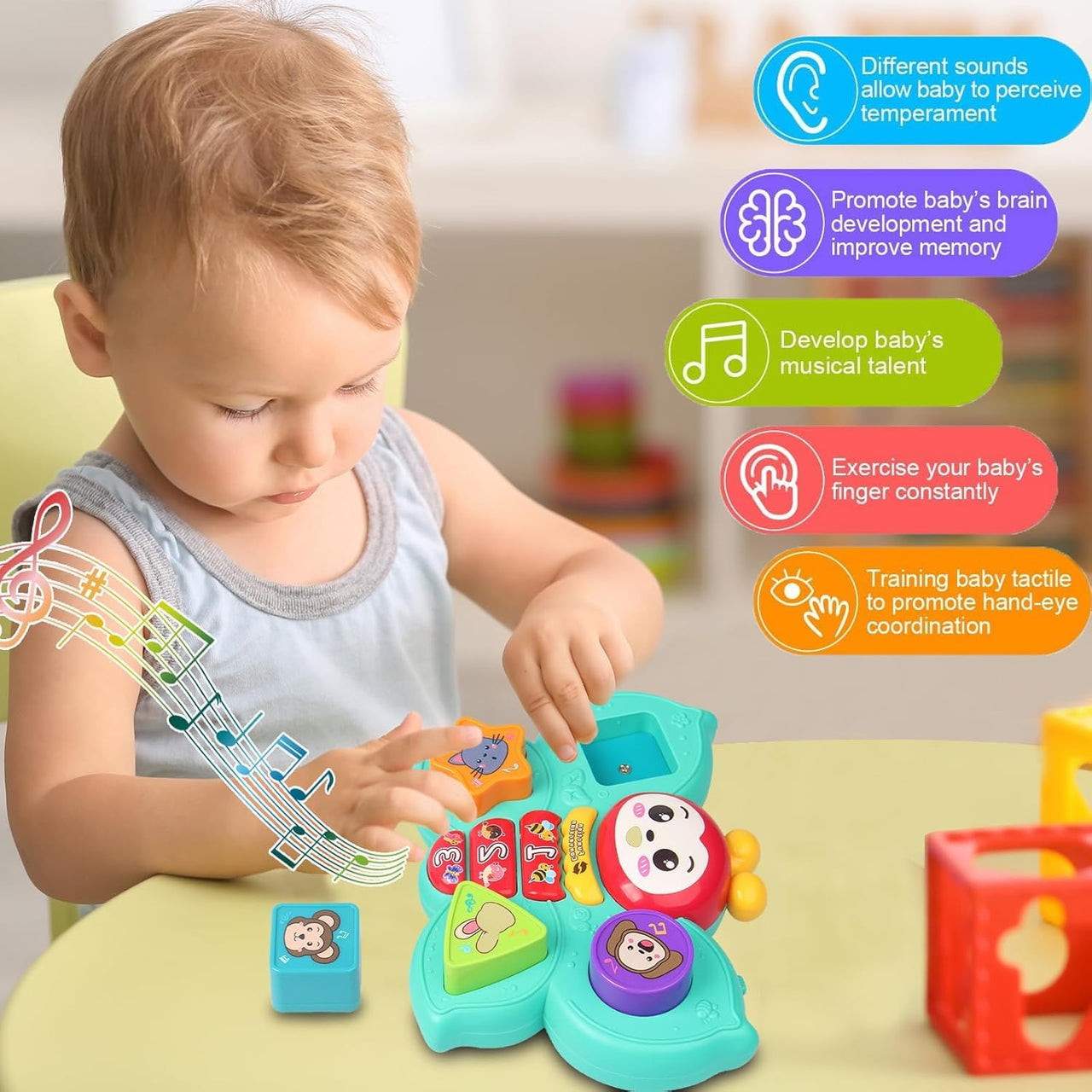 Toddlers Multi-functional Butterfly Musical Toy