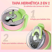 1200ml Portable Stainless Steel Tumbler