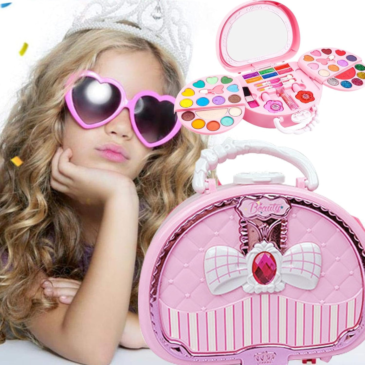 46Pcs Mini Realistic Girls Beauty Handbag