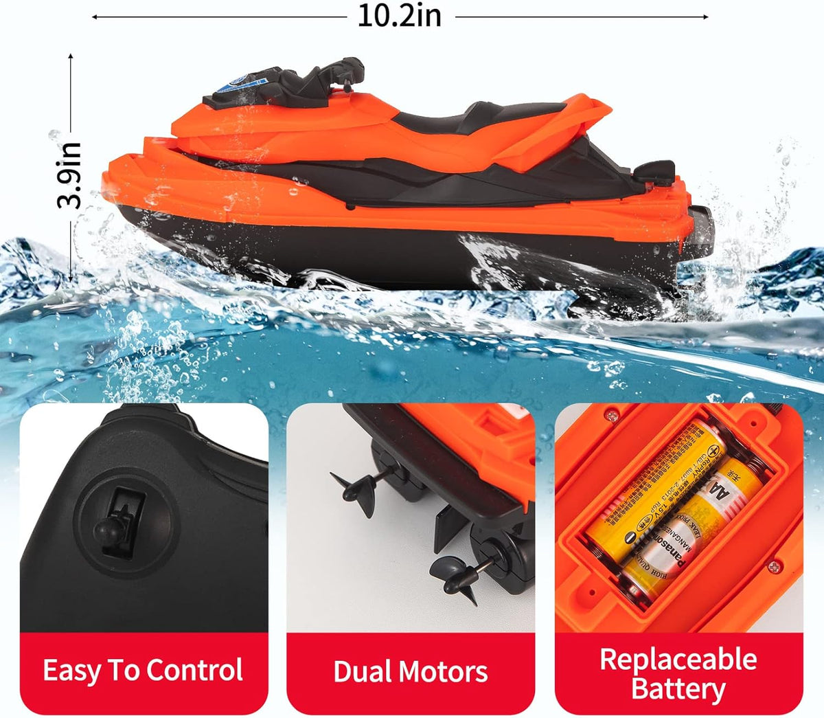 2.4GHz RC Rechargeable High Speed Boat