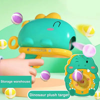 Manual Dinosaur Sticky Ball Shooting Gun With Plush Target