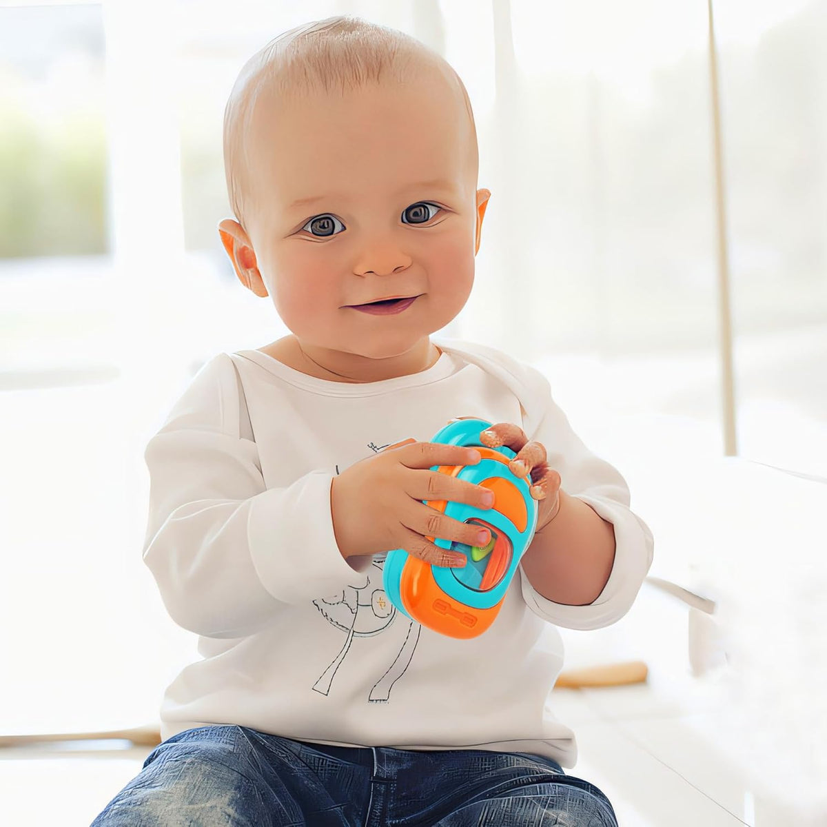 Baby Slide Phone Toy With Light & Sound