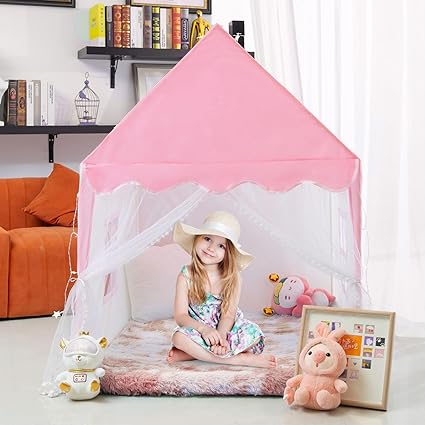 Castle Paradise Play Tent House 100"120"135"cm - Pink