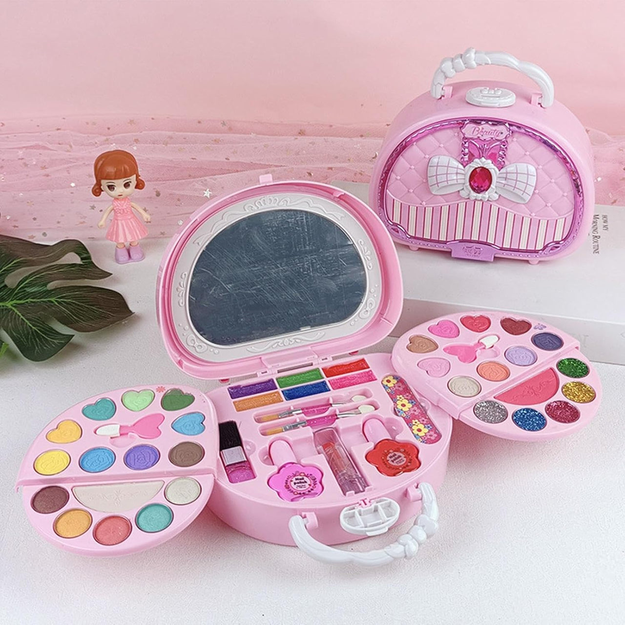 46Pcs Mini Realistic Girls Beauty Handbag