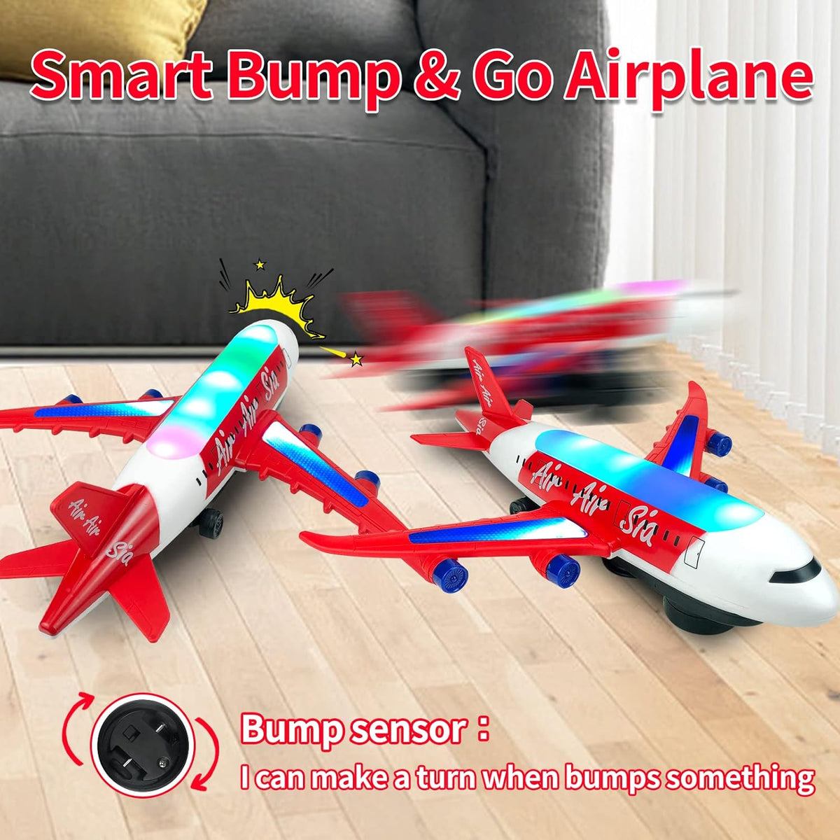Battery Operated Airliner Toy With Light & Sound