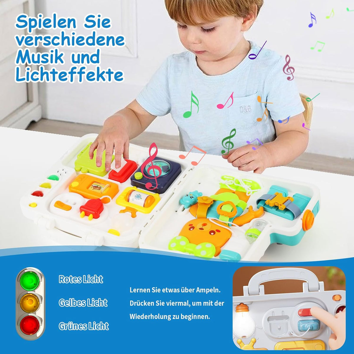 Multi-functional Montessori Puzzle Busy Book